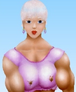 Come here sweety and give me a kiss... and feel my muscles!